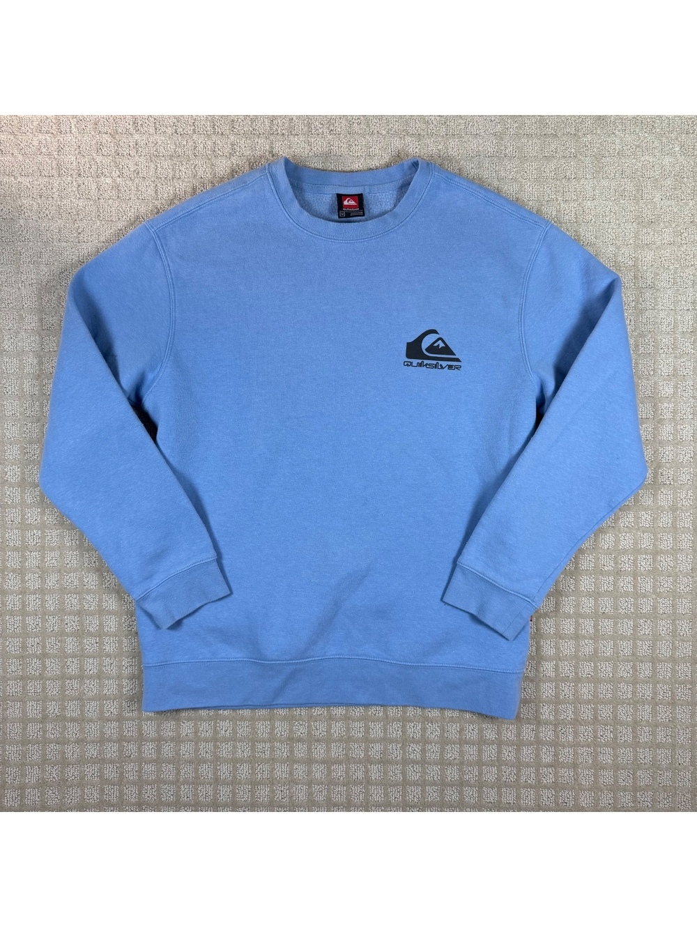 Quiksilver Logo Crewneck Sweatshirt Medium Blue